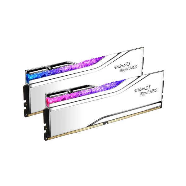Ram GSkill Trident Z5 Royal Neo 32GB (2x16GB) CL30 6400MHz DDR5 Silver (F5-6400J3039G16GX2-TR5NS)