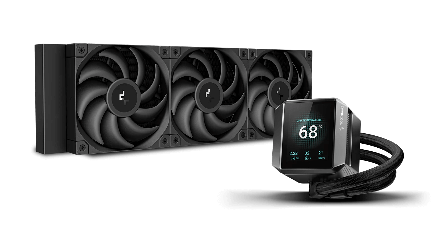 Tản Nhiệt Nước CPU Deepcool MYSTIQUE 360 Black (Màn hình LCD, 3 fan 12cm)